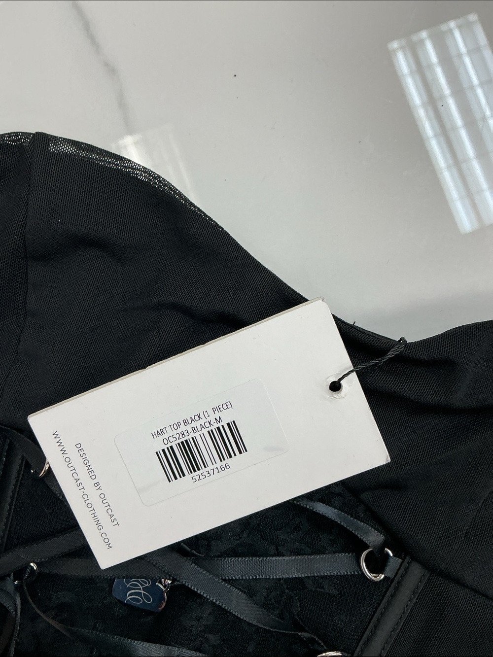 OUTCAST Hart Top Black NWT - Picture 9 of 10
